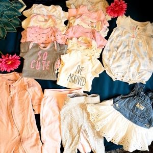 6 Month Baby Girl Clothes Lot